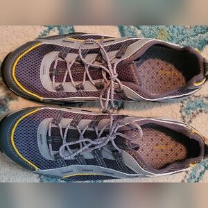 LLBean Men's Gray and Yellow, Trail Athletic Mesh  Waterproof Shoes